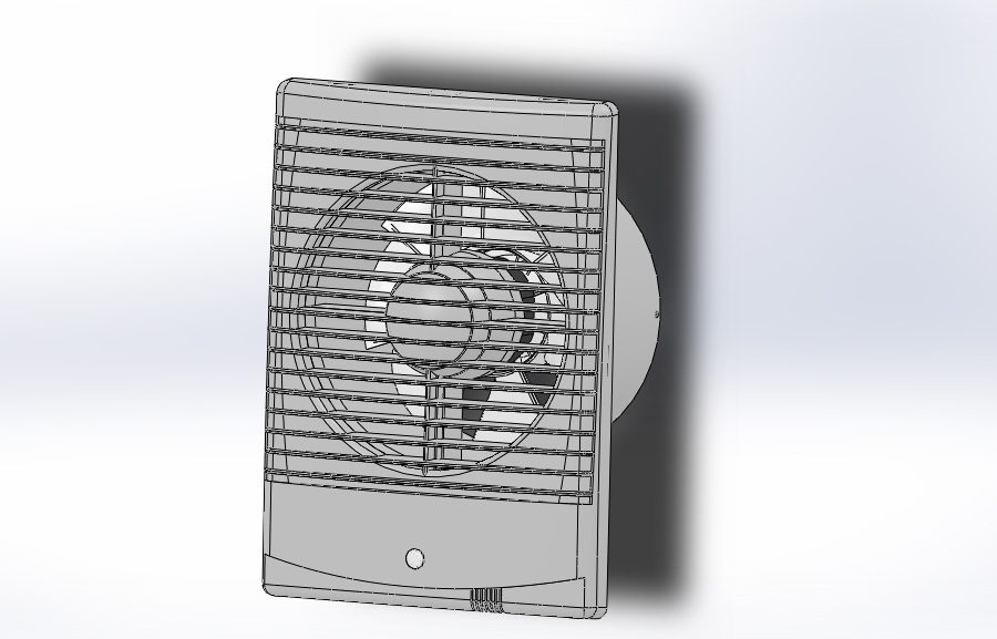 Vertical-grid fan